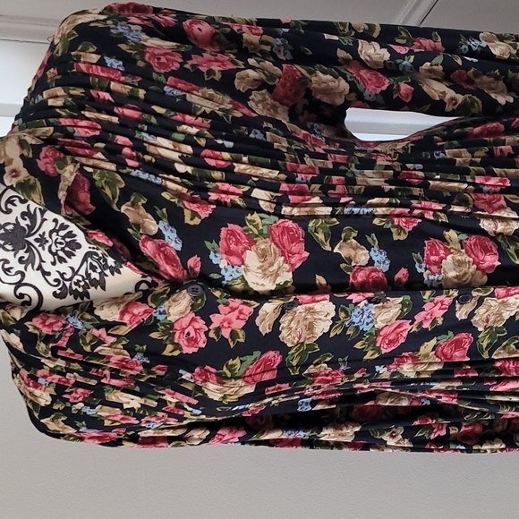 Daiquiri dress floral vintage 70's Cottage Core maxi - Picture 3 of 16